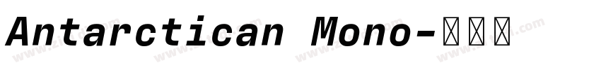 Antarctican Mono字体转换